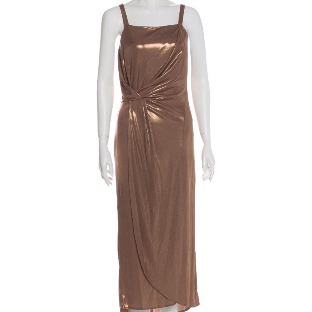 Halston heritage bronze dress